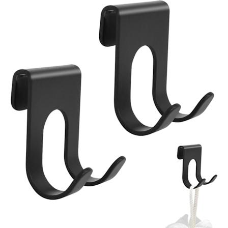 2 stk. barbermaskineholder kroge, rustfrit stål badeværelse barbermaskineholder, multi-p