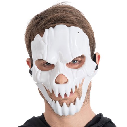 Pääkallonaamio Valkoinen