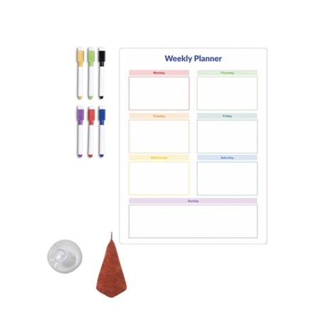 Kylmagnetkalender Veckoplanerare Magnetisk Kalender Whiteboard Månatlig Att-göra-lista Inköpslista Tavla null - CT811