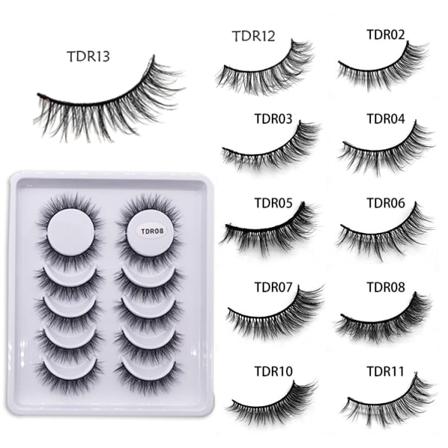 3d Mink Fransar Naturliga Ögonfransar Simulering Lösögonfransar Tdr06 2 Box