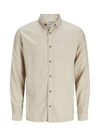 Jjeclassic Melange Shirt Ls Noos Jack & J S Beige