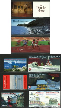 Danmark og Grønland - Samling af frimærkehæfter i 1 ringbind - Postfrisk