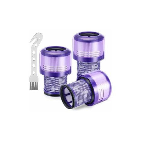 3-pack ersättningsfilter för Dyson V11 sladdlös dammsugare, Dyson V11 Torque Driver, V11 Animal, V15 Detection, jämför med del 970013-02 (borstlös)