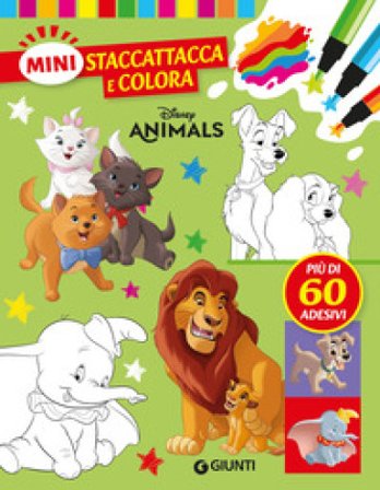 Disney animals. Mini staccattacca & colora. Con adesivi. Ediz. a colori Walt Disney