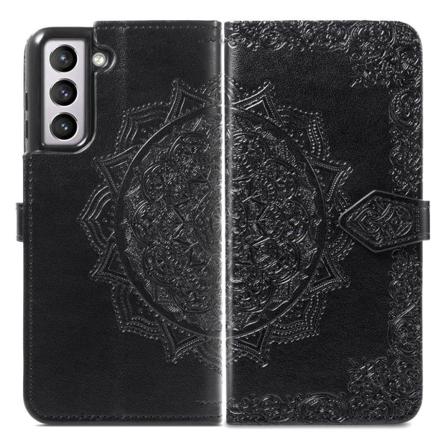 Mandala Samsung Galaxy S21 Plus Flip Etui - Blå Blue