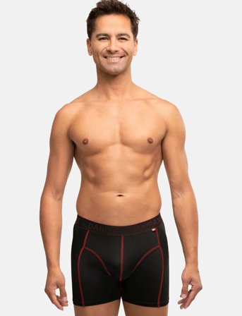 Danish Endurance Men's Sports Trunks 6-Pack - Black - M