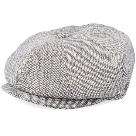 Jaxon & James - "Redes " flatcap Boné - Marl Tweed Newsboy Brown Flat Cap @ Hatstore
