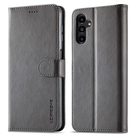LC.IMEEKE Samsung Galaxy S24 FE flip case - Harmaa