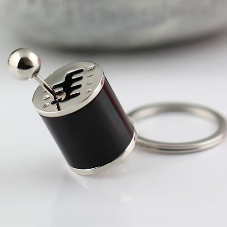 Bildel Modell Växellåda Nyckelring Sexväxlad manuell växellåda Växelspak Nyckelring Ring Nyckelring (svart) - spot sales