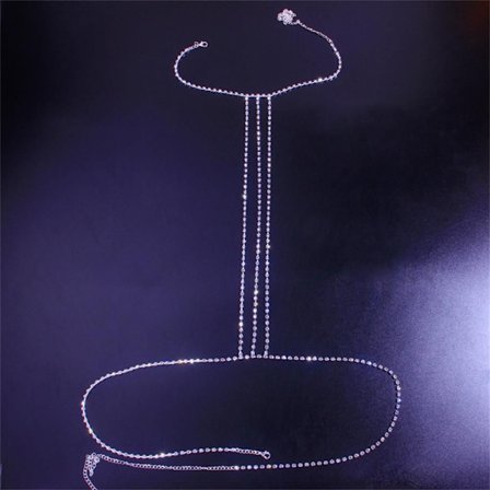 Flera lager Ben Kroppskedja Lårkedja STYLE 2-SILVER