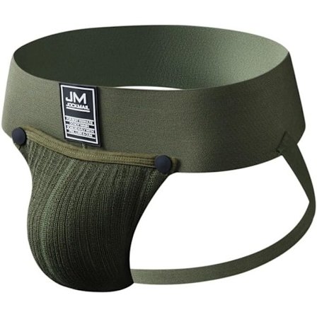 2025 Senaste Modell Herr Trosor Jock Strap Avtagbar Påse Trosor och Stringkalsonger Andningsbara Termiska Underkläder Kalsonger Grön X-Large