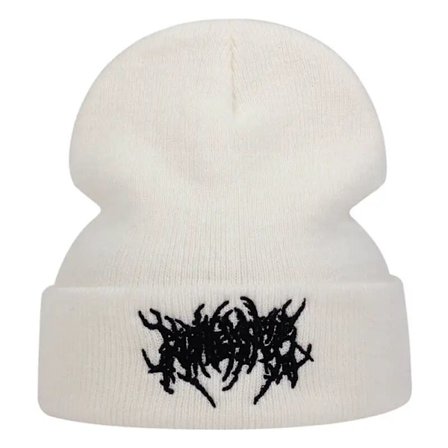 Personlighet Broderi Mössor Hatt Män Kvinna Mode Vinter Varm mössa Stickade Mjuka Kepsar Ben Skidor Skullies ullhattar gorras