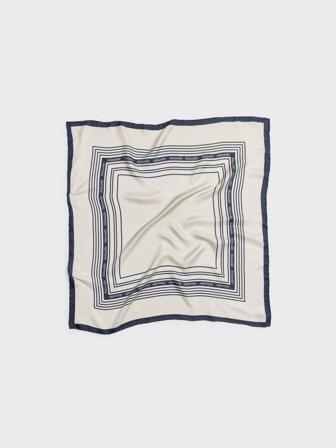 Holzweiler Contrasting Fine Silk Scarf - Ecru Mix - Unisex - One size