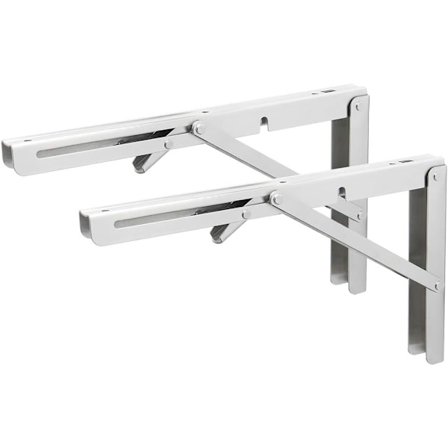 Foldbar Hyllebrakett, Veggmontert Hylle