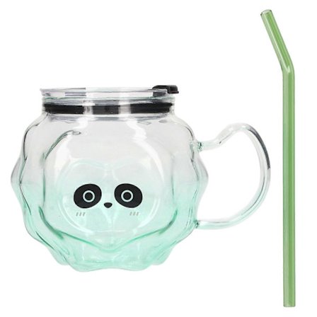 450ml Jule Elg Kaffekrus - Keramisk Tekop med Låg & Ske til Kontor & Hjem KJG