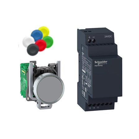 Schneider Electric XB4RFB01 Tryckknappspaket trådlös, utan batteri, ej programmerbar, Elfördelning & strömförsörjning