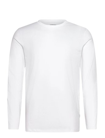 Basic O-Neck Stretch Tee L/S White Lindbergh