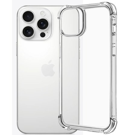 iPhone 16 Pro Max Skal - Extra Stöttåligt och Slitstarkt Transparent
