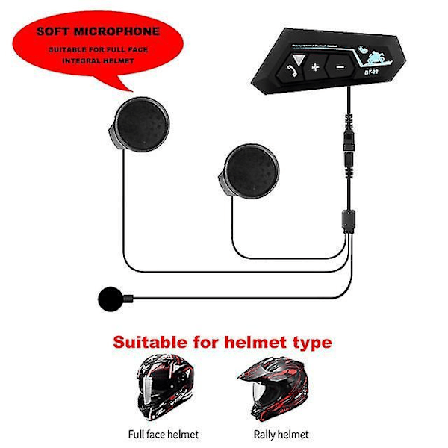 Waterproof Bluetooth 5.0 Motorcycle Helmet Headphones Wireless Hands Free Stereo Headphones Motorcycle Helmet Headphones Mp3 Speakers