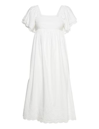 Doris Dress Polvipituinen Mekko Valkoinen Notes Du Nord