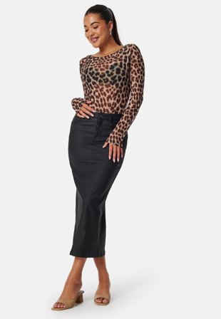 BUBBLEROOM - Midi Coated Skirt - 38