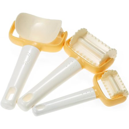 Muovinen Keksi Muotti Sarja, Pyöreä Neliö Leikkuri, Keksi Kaulin 4cm/6cm/7cm Leivontatyökalu Pitsileikkurilla - 3 kpl:n Sarja