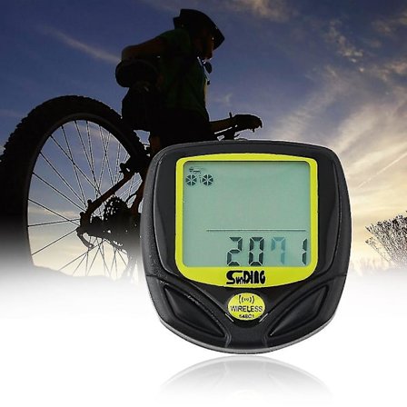 Trådløs LCD Sykkelcomputer Odomometer Hastighetsmåler Sykkel