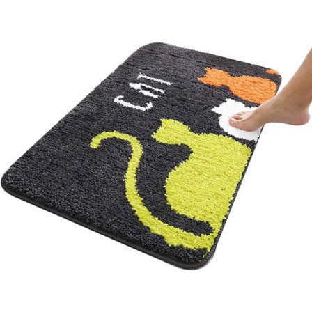 Vattenabsorberande badrumsmatta, halkfri, mjuk och bekväm