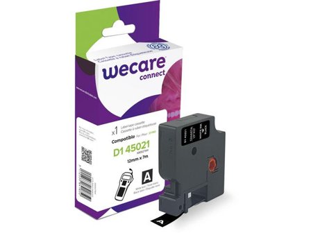 WECARE Tape 12mm Vit på Svart - Lyreco - Kontorsmaskiner - Märkmaskiner och tape - Tape - Dymo D1