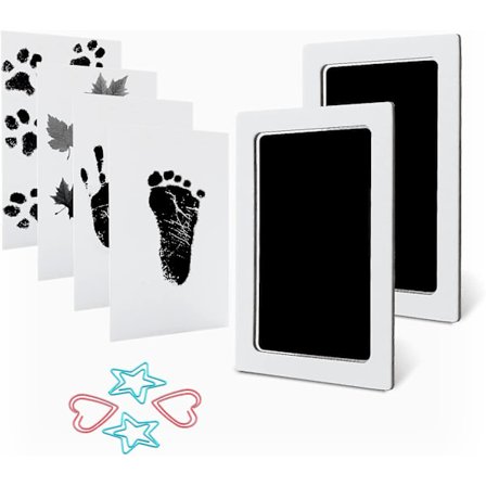 Baby Handavtryck Fotavtryck Bläckdyna Set Husdjurs Tassavtryck Bläckdyna Set 2-pack Medium Storlek
