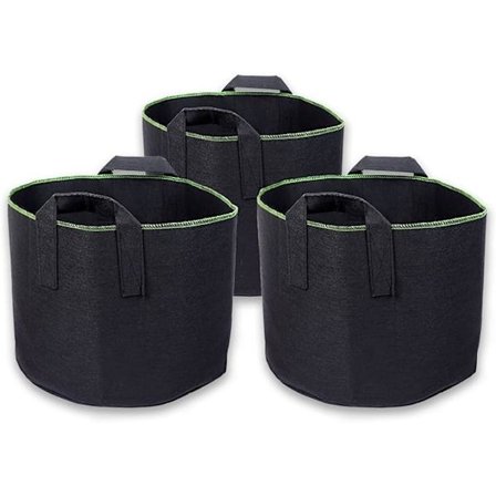 3 st. Planteringspåsar i fiberduk 45 liter Höjd 40 cm Planteringssäck