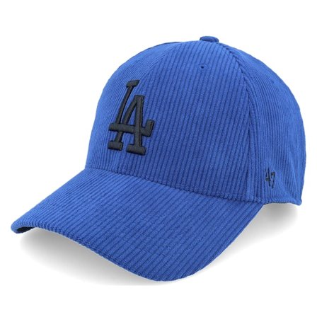 47 Brand - MLB Blå adjustable Keps - Los Angeles Dodgers Thick Corduroy 47 Mvp Royal Adjustable @ Hatstore
