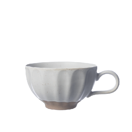 ERNST Tekopp stengods Kök & matlagning Vit d11,8 h6,8