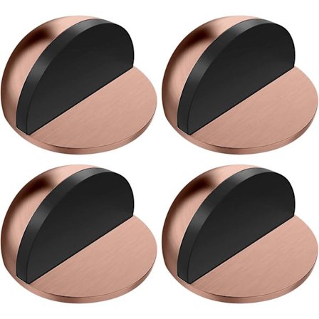 4 kpl Puolikuu Ruostumattomasta Teräksestä Valmistettu Lattiaovenpysäytin, Liimattava Ovi