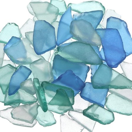 11 oz Sea Glass Cobalt Bulk Seaglass Pieces Caribbean Tumbled Sea Glass för Strandbröllopsfest Deko