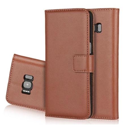 Samsung Galaxy S8 - TOMKAS Stilrena Plånboksfodral Brun