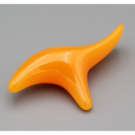 Gua Sha ansiktsverktyg, naturlig jadesten Guasha-bräda för SPA akupunkturterapi Trigger Point-behandling, Gua Sha skrapningsmassageverktyg (gul)