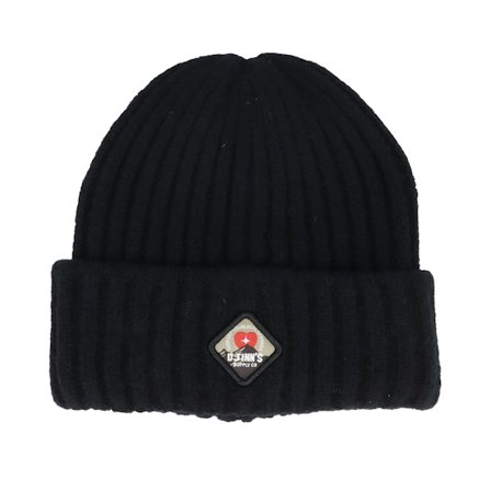 Djinns - Noir cuff Bonnet - Medishort Beanie Local Mountain-Black Cuff @ Hatstore