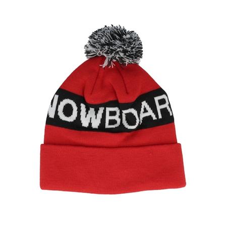 DC - Rot pom Mütze - Chester Beanie Racing Red Pom @ Hatstore