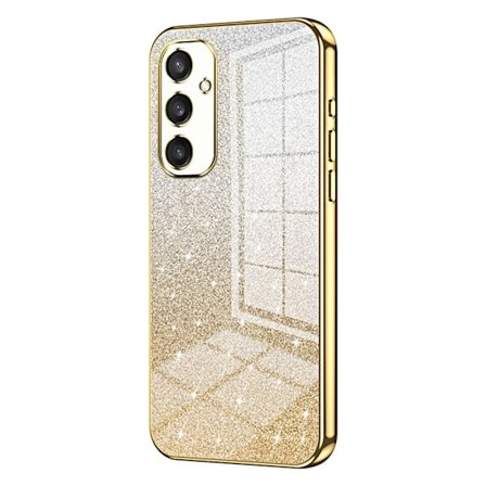 SKALO Samsung S25 Electroplating Glitter Suojakuori - Kulta
