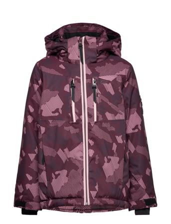 Nendaz Jkt Jr Outerwear Snow/ski Clothing Snow/ski Jacket Multi/mönstrad Five Seasons