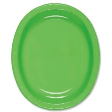 Ovala fat ljusgröna 8-pack