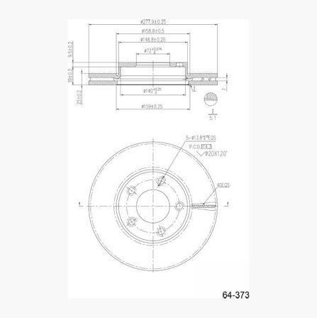 Bromsskiva - Biltema