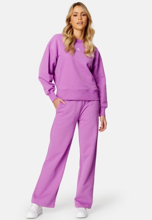 Calvin Klein Jeans Micro Monologo Straight Pants VDR Iris Orchid Klær