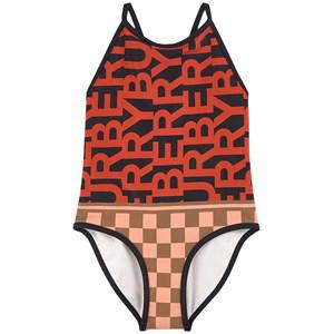 Kids - Burberry Red Branded Printed Swimsuit 10 Years - Swimwear and coverups - 10 years - Red