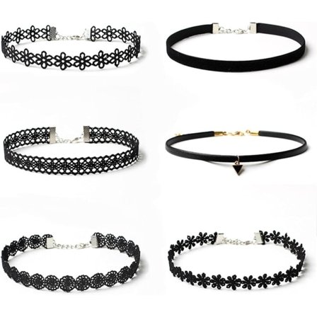 IC 6-pack Choker Halsband / Halsband - One size Svart one size