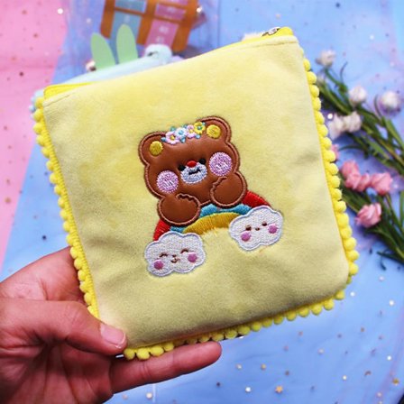 Sanitæroppbevaringspose Bomullspose GUL