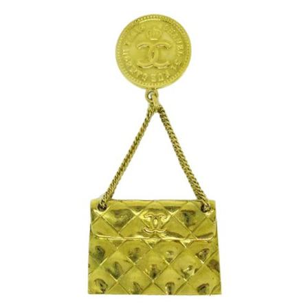 Chanel Vintage, Pre-owned Metal chanel-jewelry Geel, Dames, Maat:ONE Size