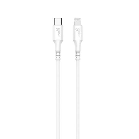 GEAR Laddkabel USB-C till Lightning 2m Vit MFI C94