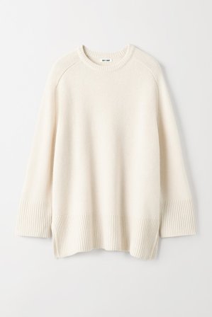 Soft Goat - Raglan Crewneck - Women cashmere sweater - XS - Feather White